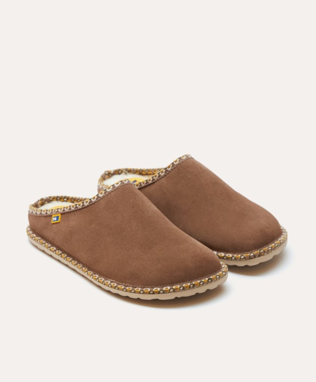 nordikas ZAPATILLAS DE CASA HOMBRE AFELPADO PIEDRA Rebajas de fin de temporada