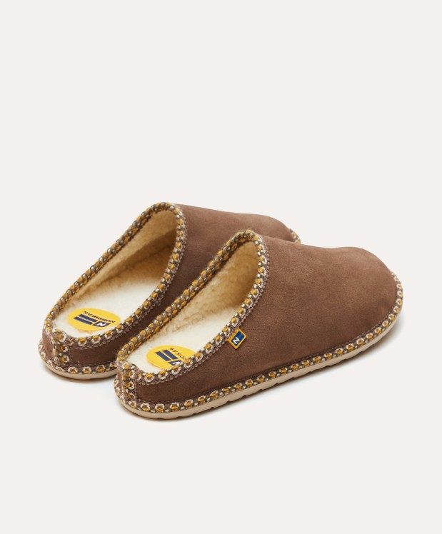 nordikas ZAPATILLAS DE CASA HOMBRE AFELPADO PIEDRA Rebajas de fin de temporada