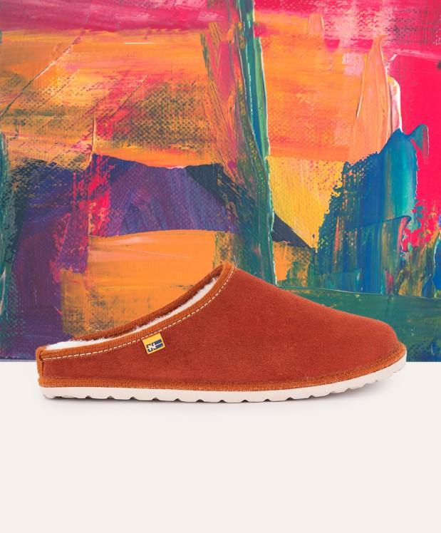 nordikas ZAPATILLAS DE CASA HOMBRE AFELPADO TEJA Rebajas