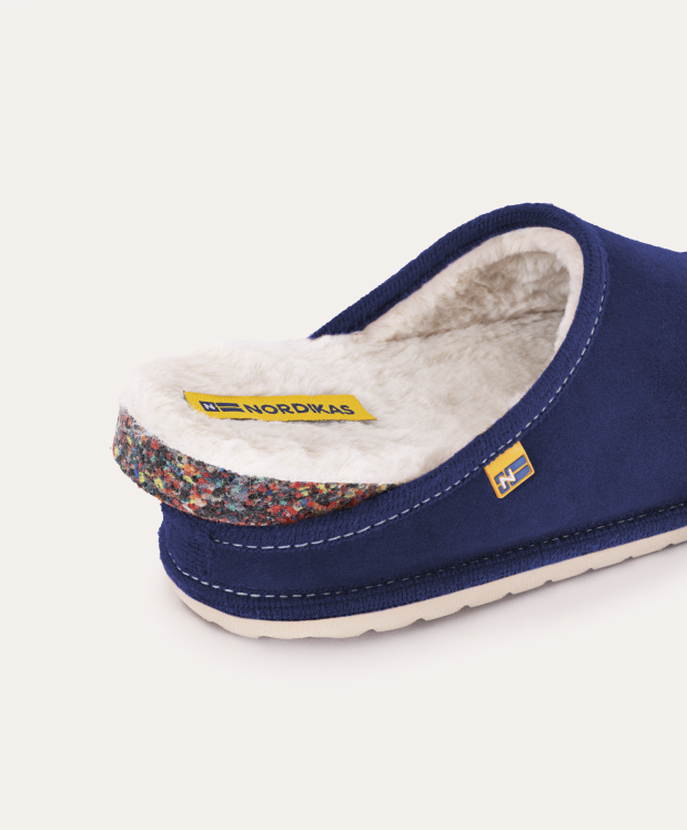 nordikas ZAPATILLAS DE CASA HOMBRE AFELPADO MARINO Ofertas