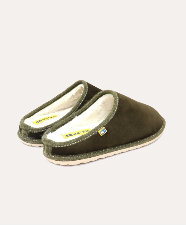 nordikas ZAPATILLAS DE CASA HOMBRE AFELPADO KAKI Venta caliente