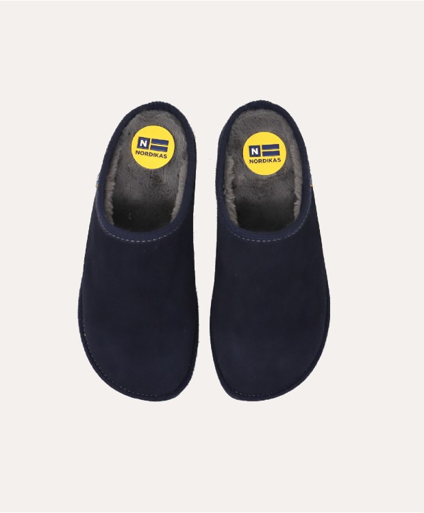 nordikas ZAPATILLAS DE CASA HOMBRE AFELPADO MARINO En oferta