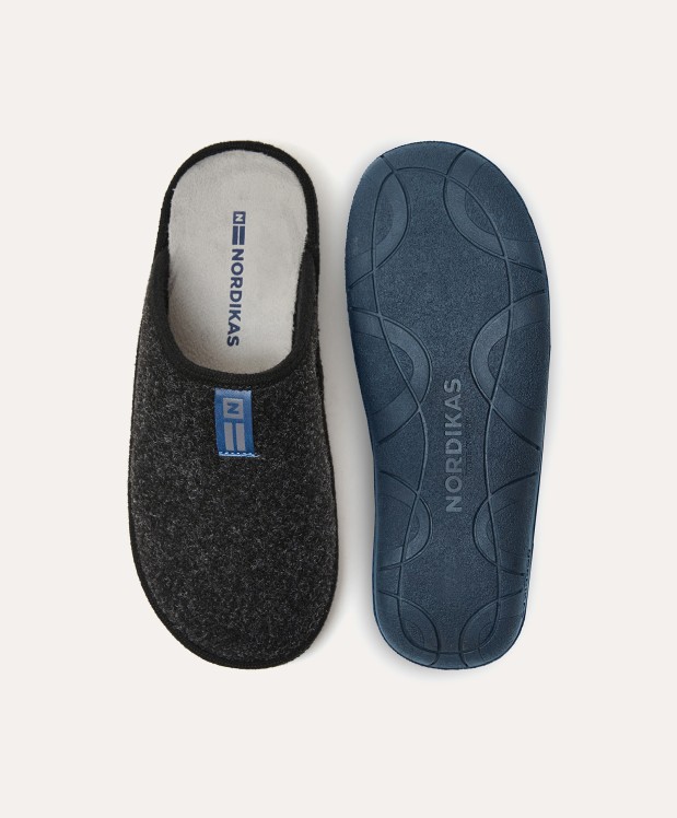nordikas ZAPATILLAS DE CASA HOMBRE TIROL NEGRO Ventas relámpago