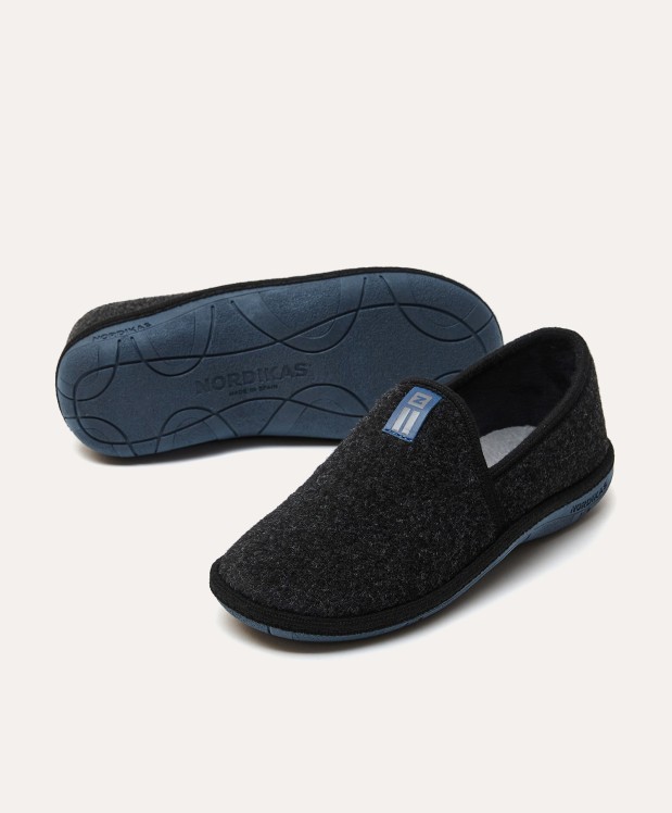 nordikas ZAPATILLAS DE CASA HOMBRE TIROL NEGRO Liquidación