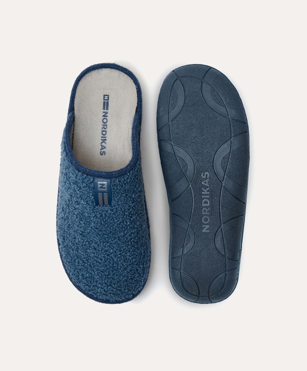nordikas ZAPATILLAS DE CASA HOMBRE TEDDY DENIM Envío gratis