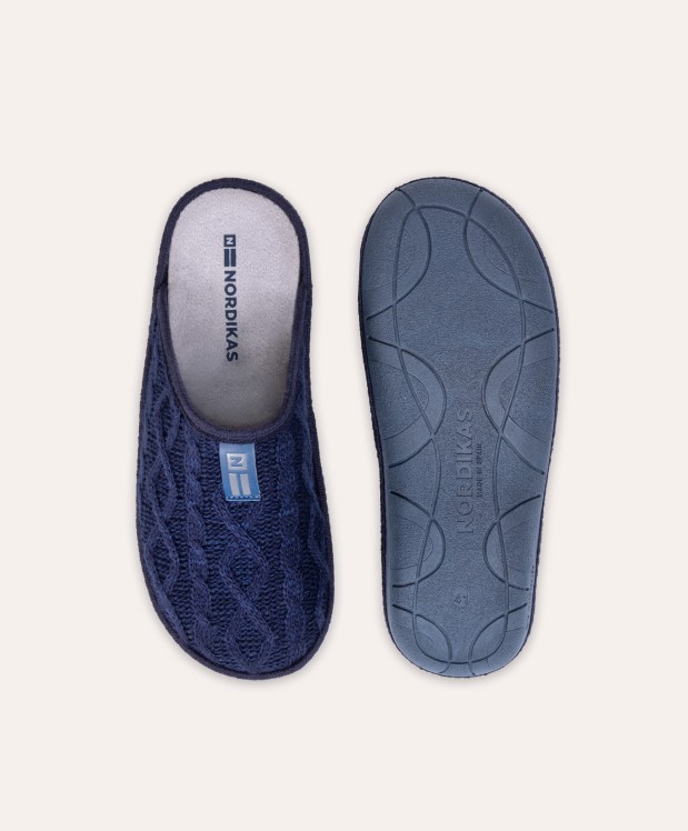 nordikas ZAPATILLAS DE CASA HOMBRE TRENZA MARINO Envío gratis