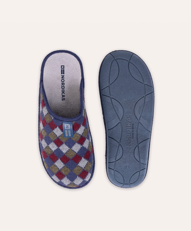nordikas ZAPATILLAS DE CASA HOMBRE ARLEQUIN MARINO Últimos 3 días