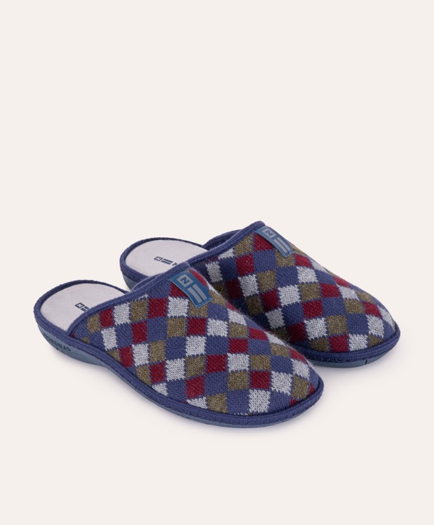 nordikas ZAPATILLAS DE CASA HOMBRE ARLEQUIN MARINO Últimos 3 días
