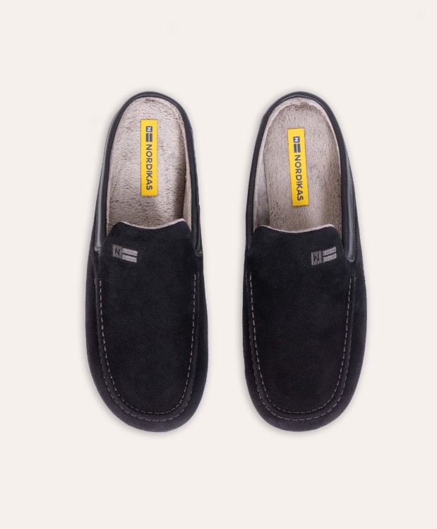 nordikas ZAPATILLAS DE CASA HOMBRE AFELPADO NEGRO DUBLIN NEGRO Último día