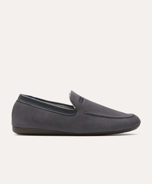 nordikas ZAPATILLAS DE CASA HOMBRE AFELPADO GRIS Promoción por tiempo limitado