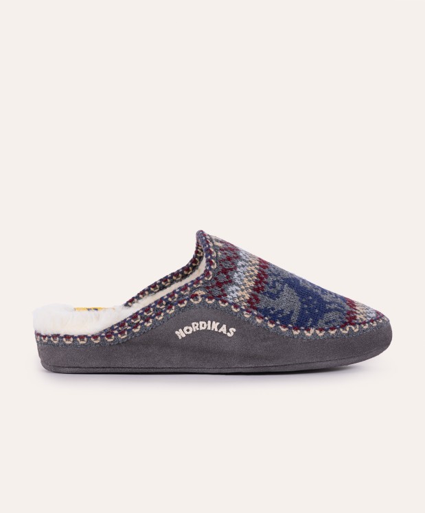 nordikas ZAPATILLAS DE CASA HOMBRE CIERVO GRIS Grandes descuentos