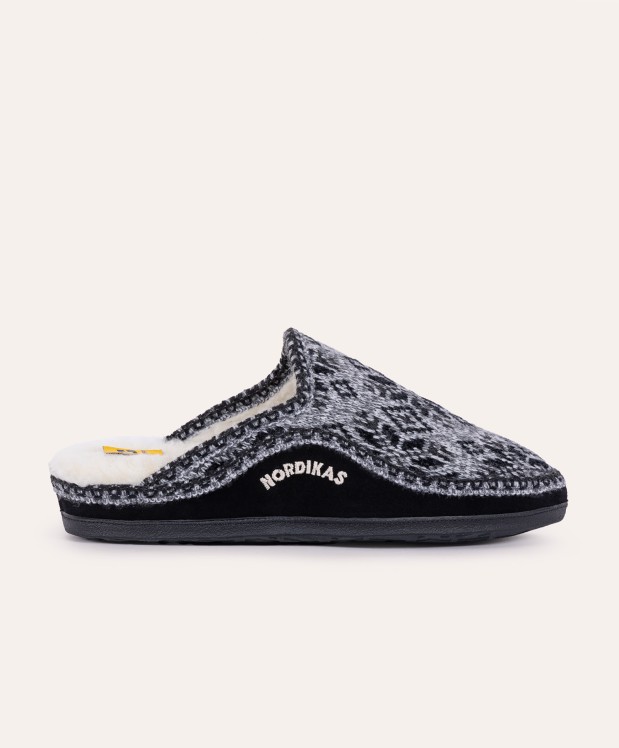 nordikas ZAPATILLAS DE CASA HOMBRE SNOW NEGRO Envío internacional gratuito