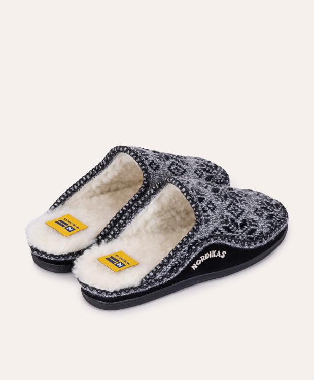 nordikas ZAPATILLAS DE CASA HOMBRE SNOW NEGRO Envío internacional gratuito
