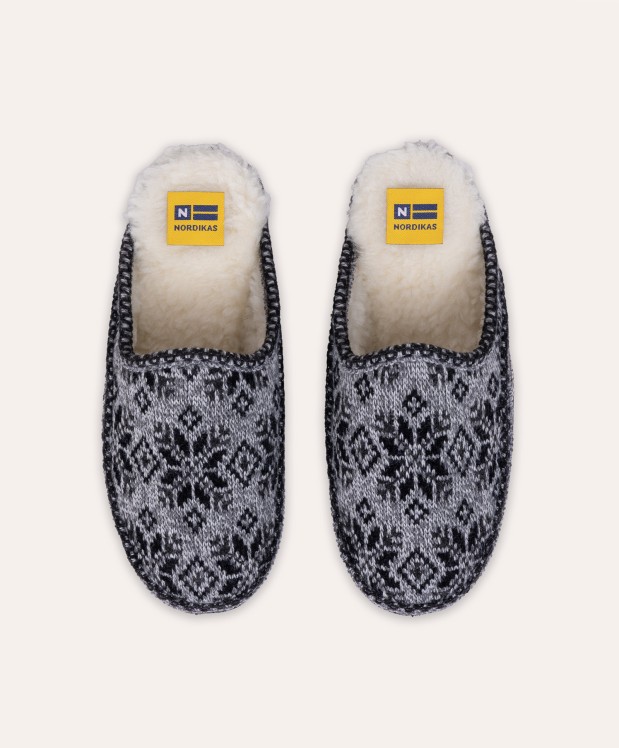 nordikas ZAPATILLAS DE CASA HOMBRE SNOW NEGRO Envío internacional gratuito