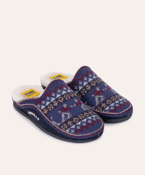 nordikas ZAPATILLAS DE CASA HOMBRE PATINADOR MARINO Limitado a 3 días