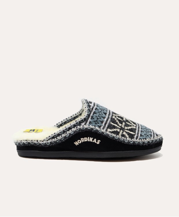 nordikas ZAPATILLAS DE CASA HOMBRE TEIDE NEGRO Libre de impuestos