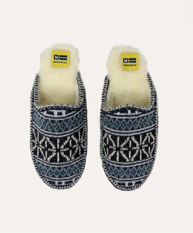 nordikas ZAPATILLAS DE CASA HOMBRE TEIDE NEGRO Libre de impuestos