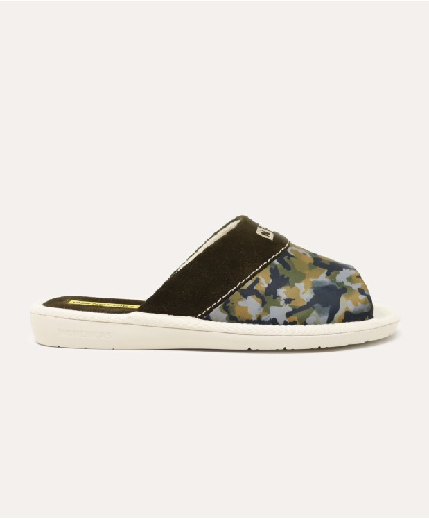 nordikas ZAPATILLAS DE CASA HOMBRE SAFARI KAKI Rebajas de fin de temporada