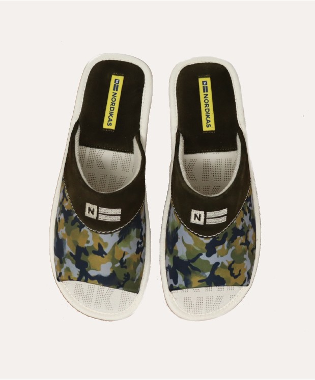 nordikas ZAPATILLAS DE CASA HOMBRE SAFARI KAKI Rebajas de fin de temporada
