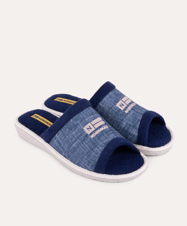 nordikas ZAPATILLAS DE CASA HOMBRE TEJANO AZUL Devoluciones gratuitas
