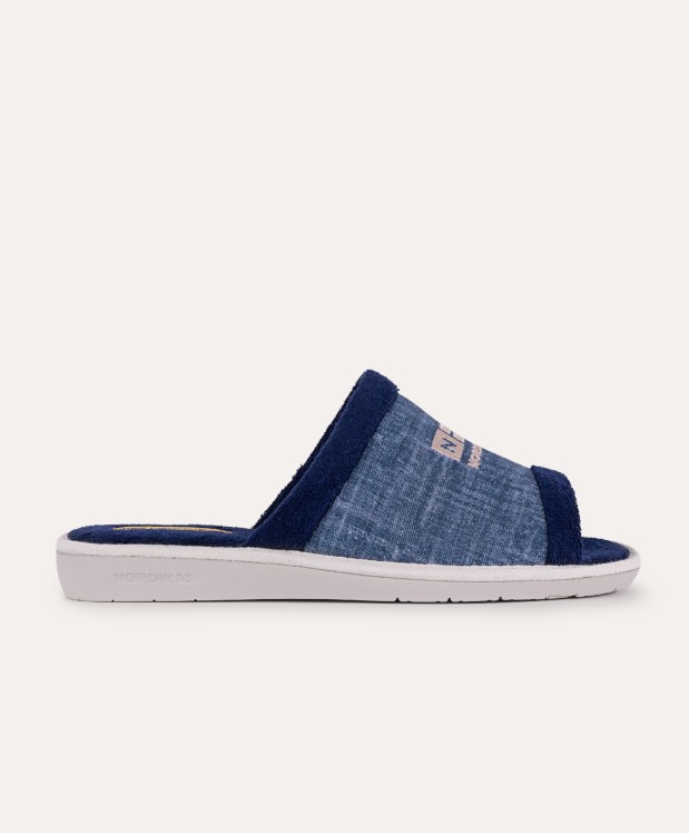 nordikas ZAPATILLAS DE CASA HOMBRE TEJANO AZUL Devoluciones gratuitas