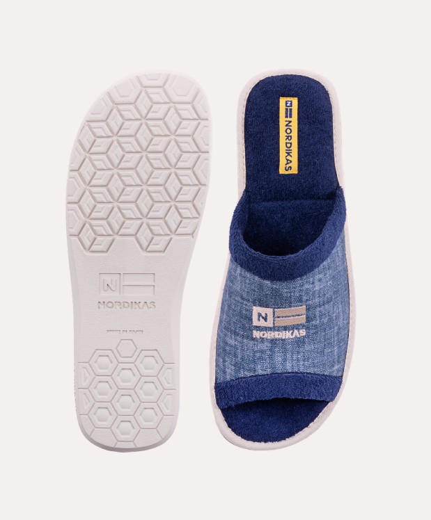 nordikas ZAPATILLAS DE CASA HOMBRE TEJANO AZUL Devoluciones gratuitas