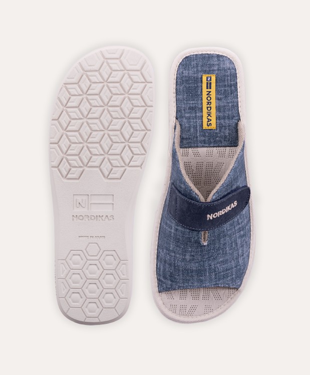 nordikas ZAPATILLAS DE CASA HOMBRE TEJANO AZUL 2025