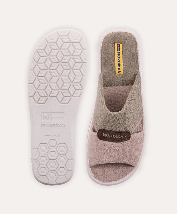 nordikas ZAPATILLAS DE CASA HOMBRE TOALLA ARENA KAKI En línea