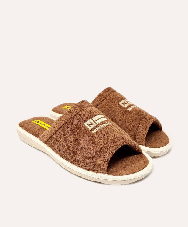 nordikas ZAPATILLAS DE CASA HOMBRE TOALLA MARRON Ofertas