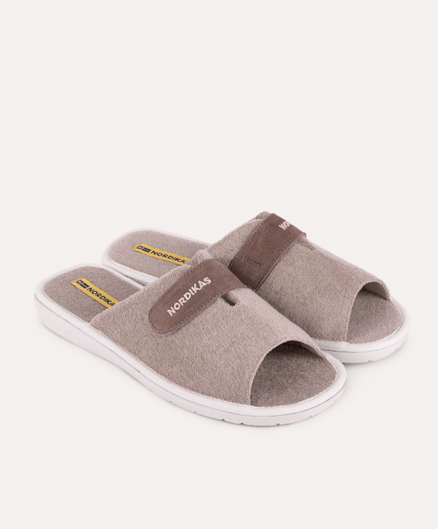 nordikas ZAPATILLAS DE CASA HOMBRE TOALLA ARENA Venta caliente