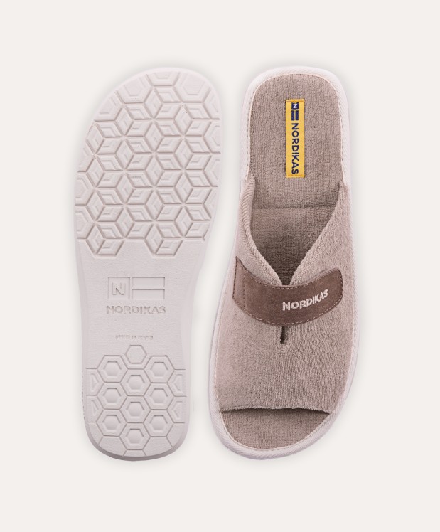 nordikas ZAPATILLAS DE CASA HOMBRE TOALLA ARENA Venta caliente