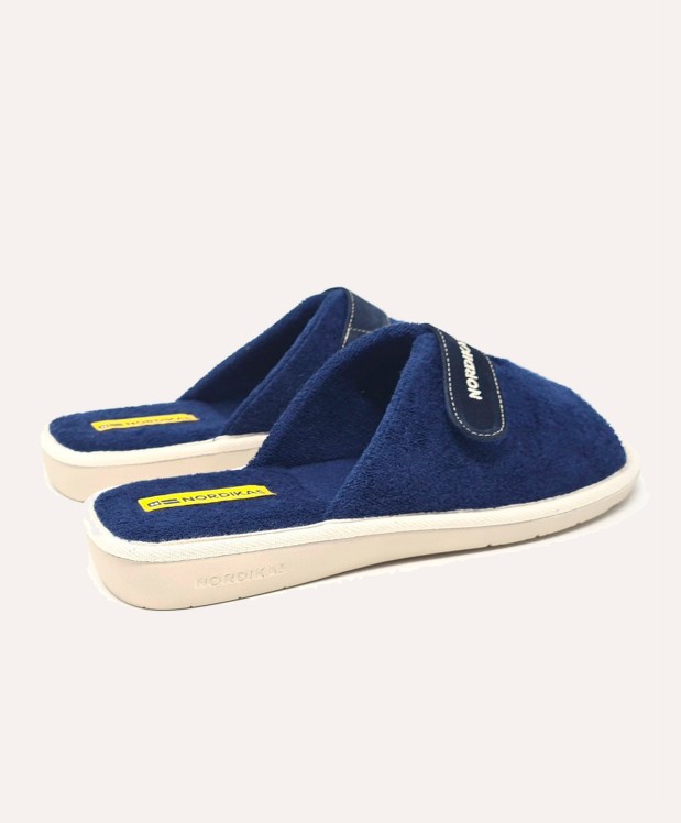 nordikas ZAPATILLAS DE CASA HOMBRE TOALLA MARINO En oferta