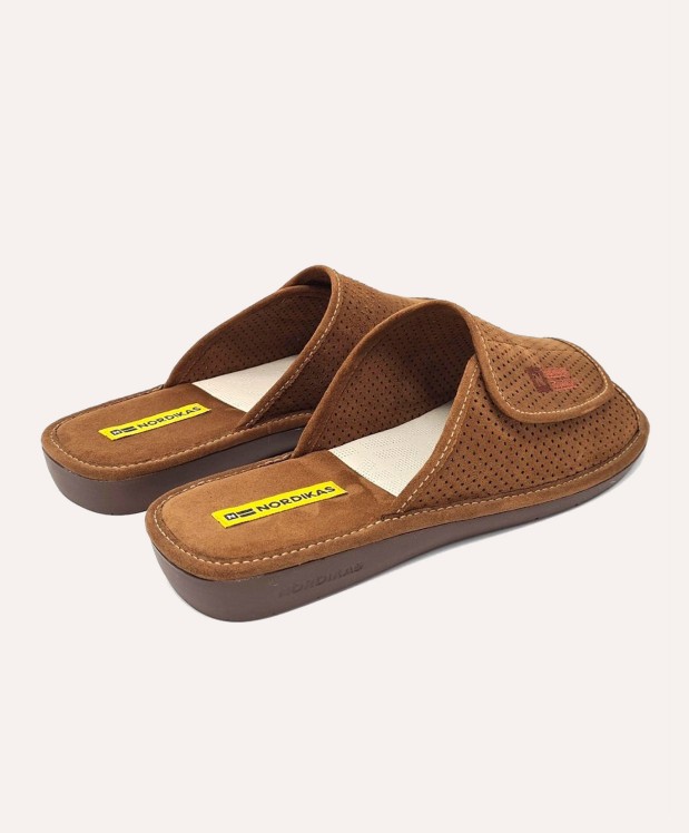nordikas ZAPATILLAS DE CASA HOMBRE MICRO CUERO Rebajas de fábrica