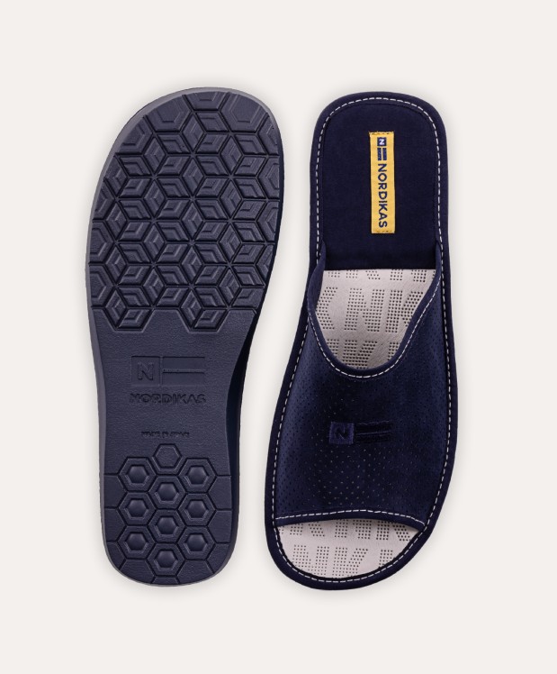 nordikas ZAPATILLAS DE CASA HOMBRE MICRO MARINO Ventas relámpago