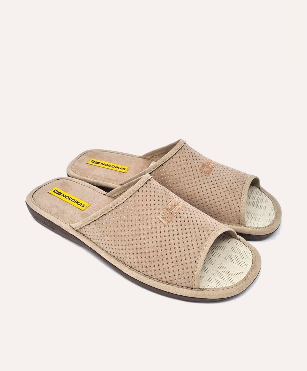nordikas ZAPATILLAS DE CASA HOMBRE MICRO TIERRA Descuento