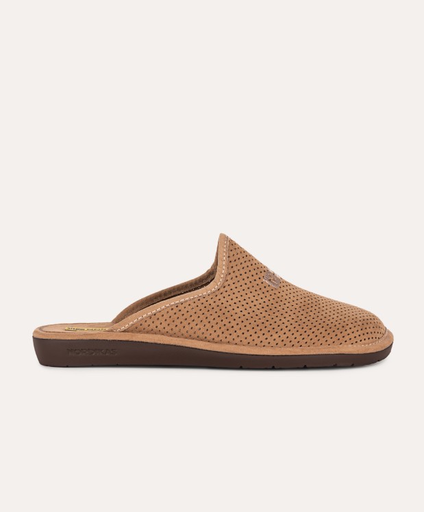 nordikas ZAPATILLAS DE CASA HOMBRE MICRO CASTAÑO Liquidación