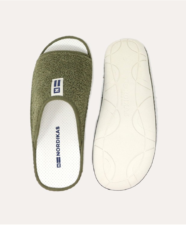 nordikas ZAPATILLAS DE CASA HOMBRE RIZO KAKI Último día