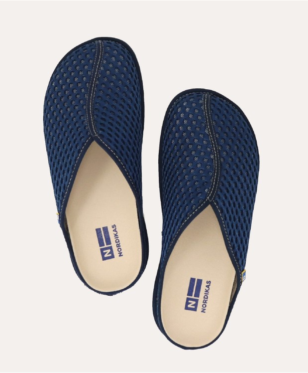 nordikas ZAPATILLAS DE CASA HOMBRE OVALO MARINO Liquidación