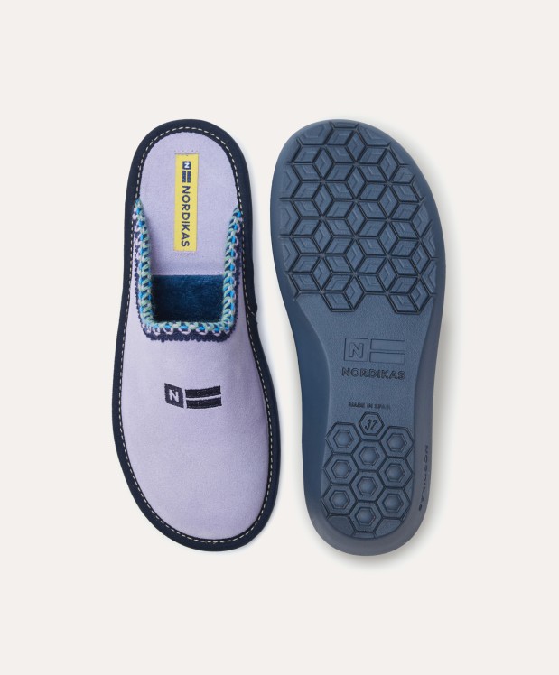 nordikas ZAPATILLAS DE CASA MUJER AFELPADO LILA Precios de Black Friday