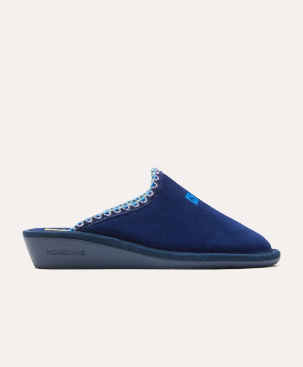 nordikas ZAPATILLAS DE CASA MUJER AFELPADO INDICO En oferta