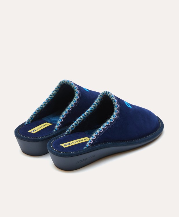 nordikas ZAPATILLAS DE CASA MUJER AFELPADO INDICO En oferta