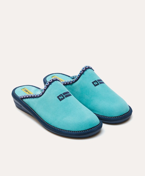 nordikas ZAPATILLAS DE CASA MUJER AFELPADO MENTA Libre de impuestos