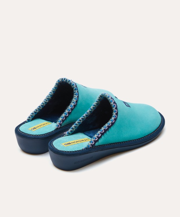 nordikas ZAPATILLAS DE CASA MUJER AFELPADO MENTA Libre de impuestos