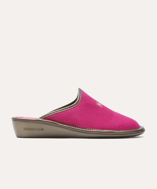 nordikas ZAPATILLAS DE CASA MUJER AFELPADO FRESA Descuentos del mes