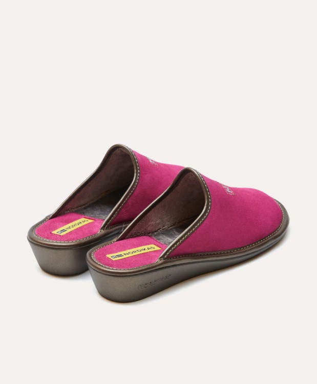 nordikas ZAPATILLAS DE CASA MUJER AFELPADO FRESA Descuentos del mes