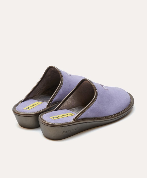 nordikas ZAPATILLAS DE CASA MUJER AFELPADO LILA Oferta exclusiva