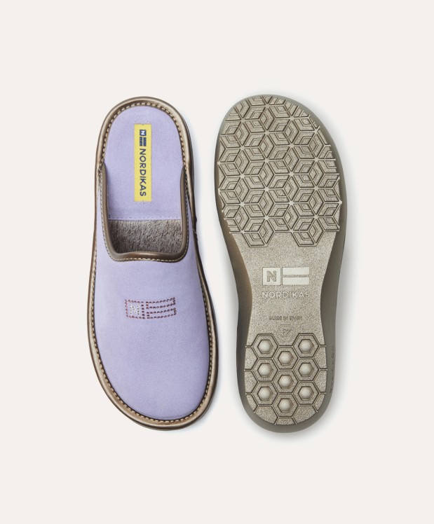 nordikas ZAPATILLAS DE CASA MUJER AFELPADO LILA Oferta exclusiva