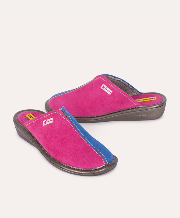 nordikas ZAPATILLAS DE CASA MUJER AFELPADO FRESA ZAFIRO Precio ultrabajo