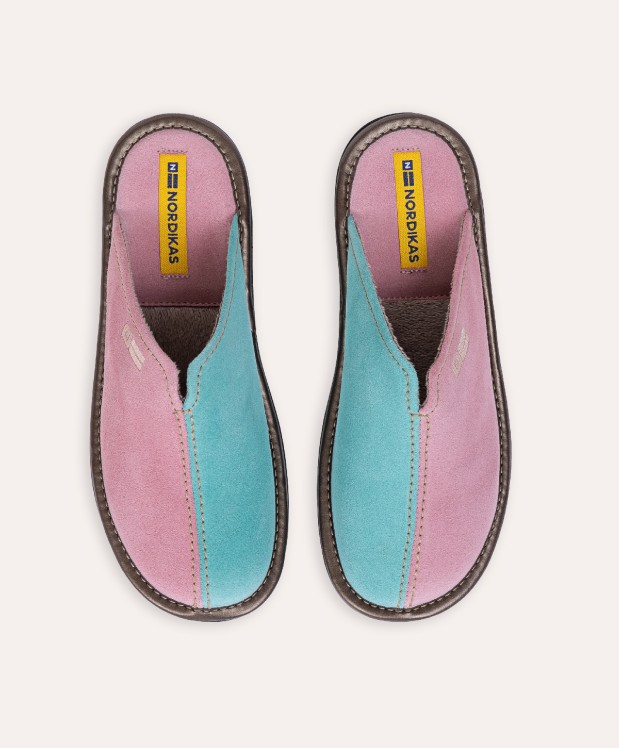 nordikas ZAPATILLAS DE CASA MUJER AFELPADO ROSA MENTA Devoluciones gratuitas