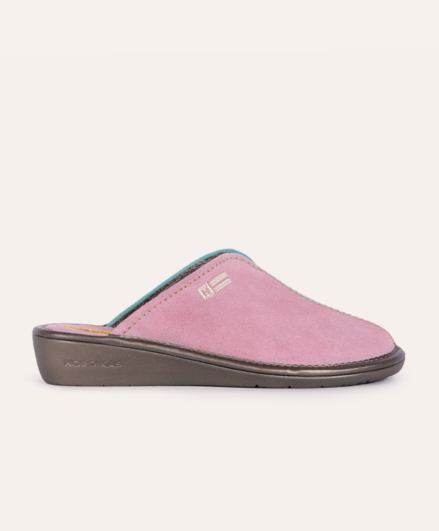 nordikas ZAPATILLAS DE CASA MUJER AFELPADO ROSA MENTA Devoluciones gratuitas